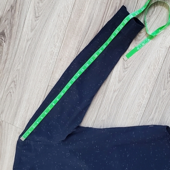 Scotch & Soda Essential Collarless Button Down Shirt, Navy/White Speck, Med, EUC - Picture 9 of 16